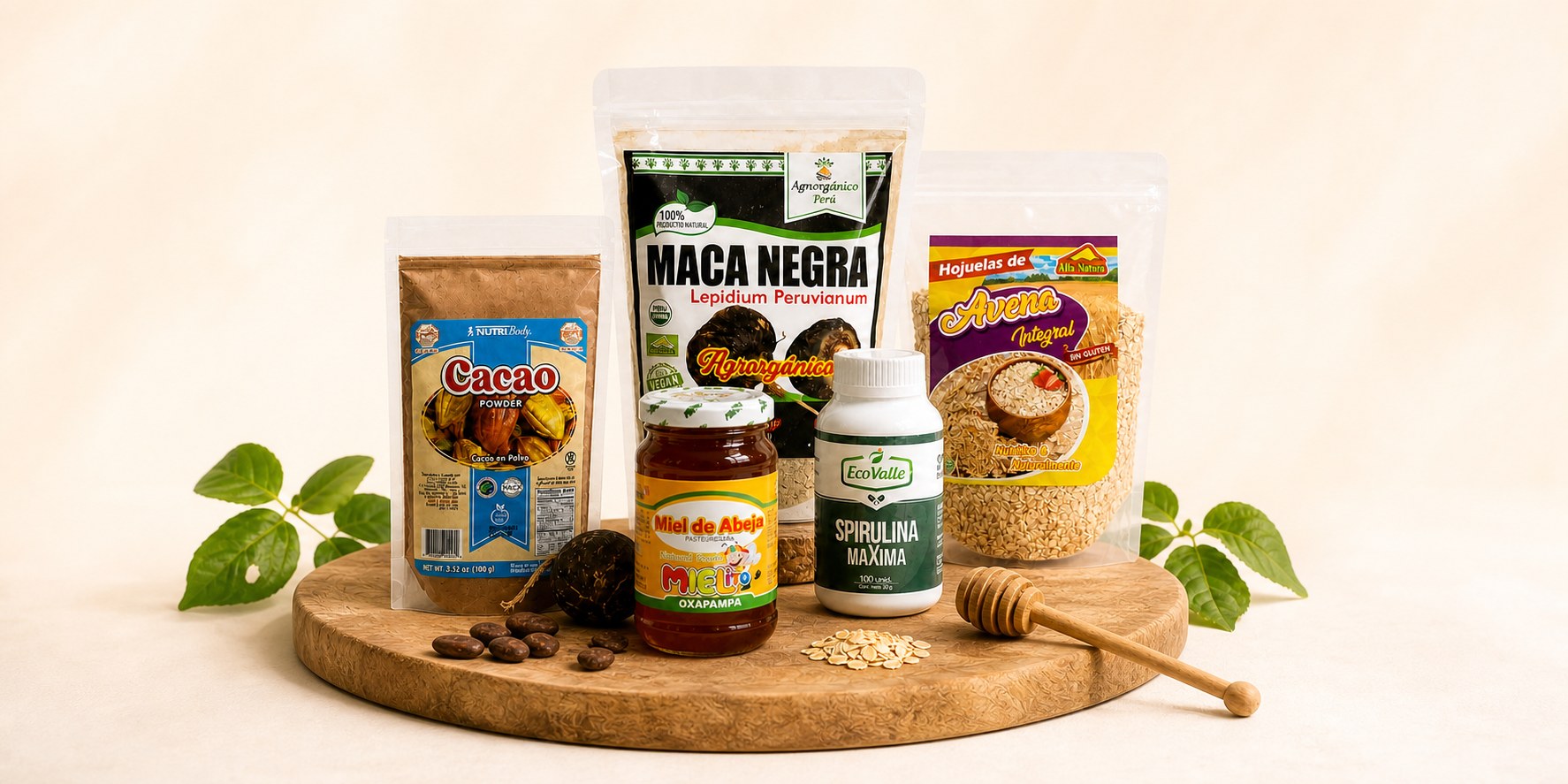 Selección de productos naturales Mía Natural