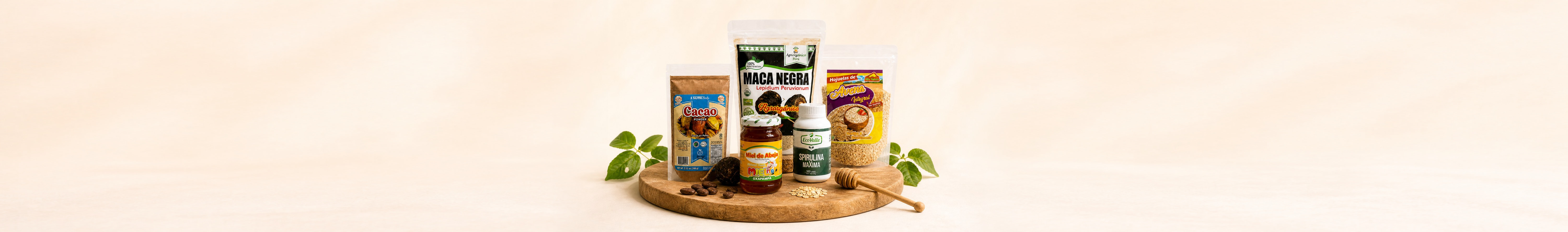 Selección de productos naturales Mía Natural