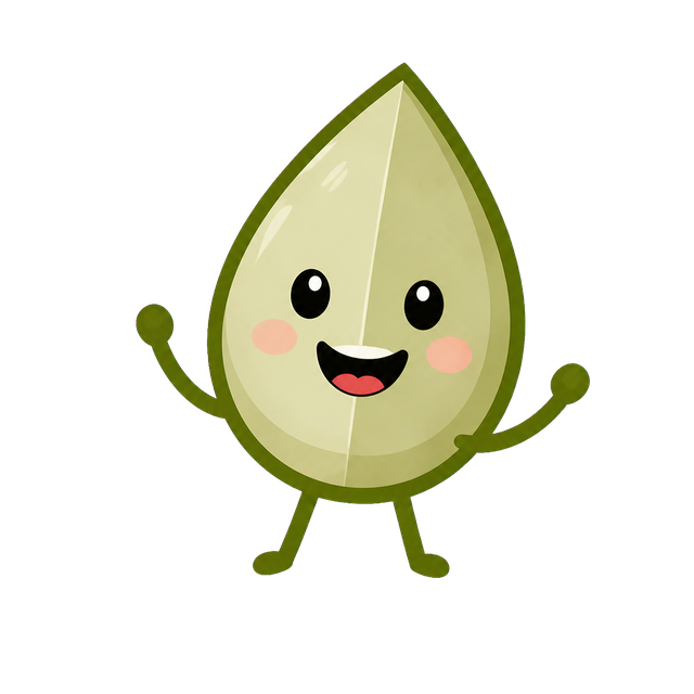 Mascota hoja de Mía