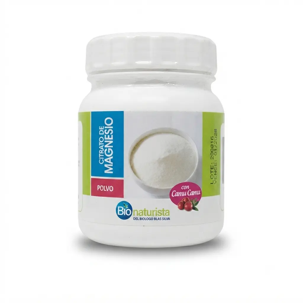 Citrato de Magnesio polvo 120 gr.  Bionaturista