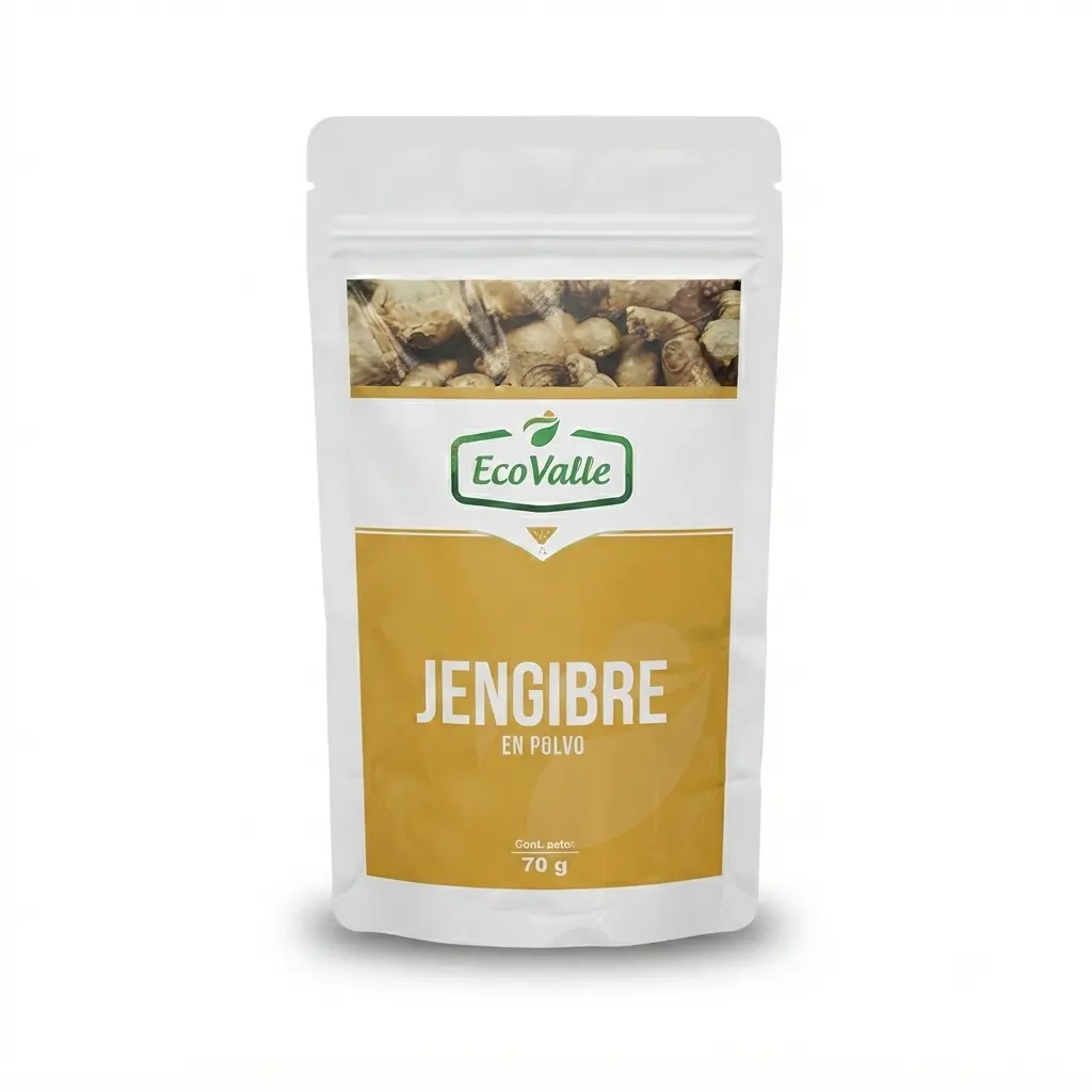 Jengibre en Polvo x 70 gr. Ecovalle.
