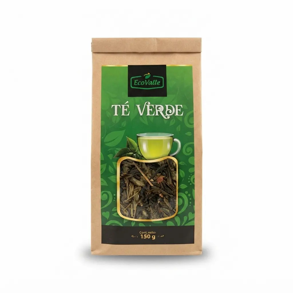 Te Verde hojas x 150 gr. (bolsa). Ecovalle.