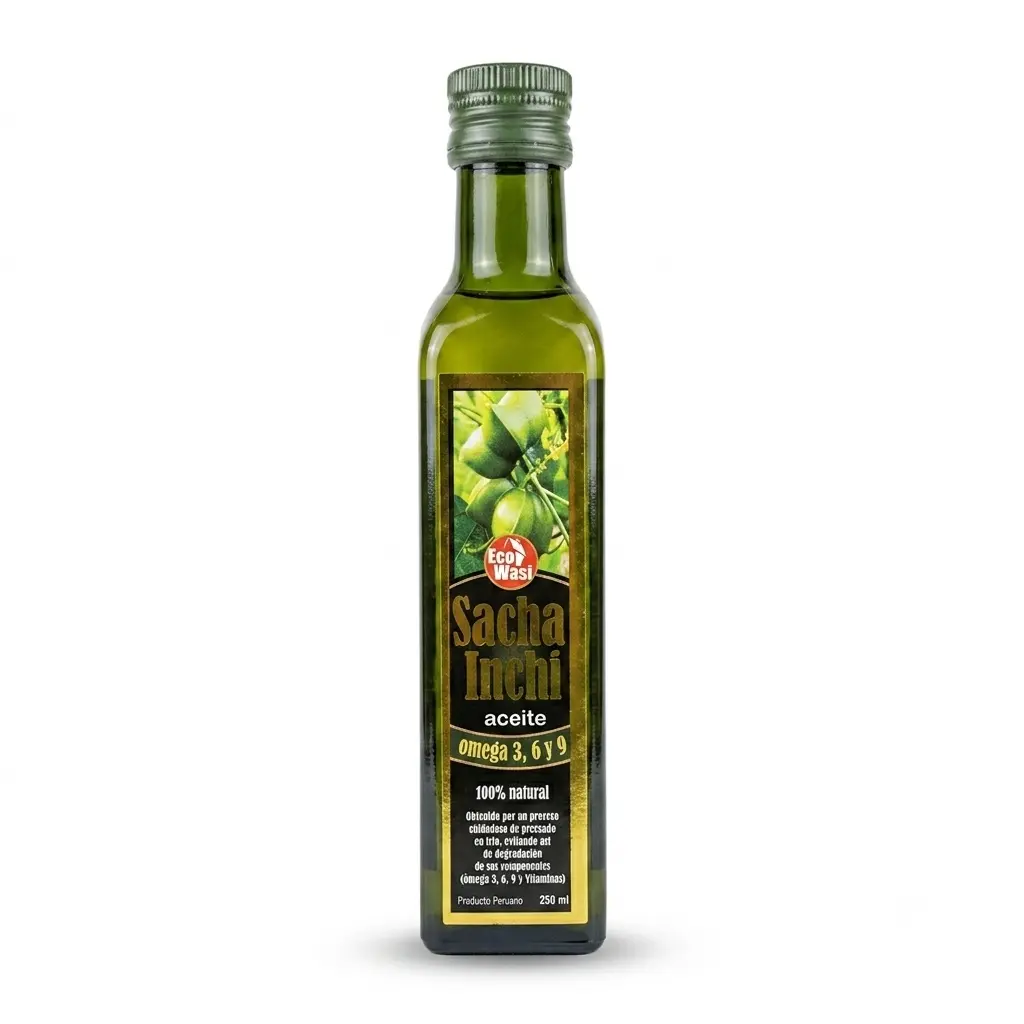 Aceite de Sacha Inchi 250 ml. Ecowasi.