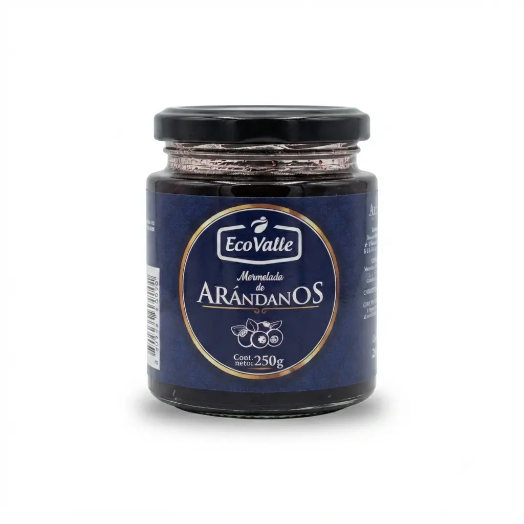 Mermelada de arándanos x 250 gr. Ecovalle.