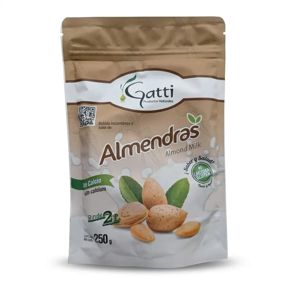 Leche de Almendra en harina 250gr, bebida instantánea. Gatty