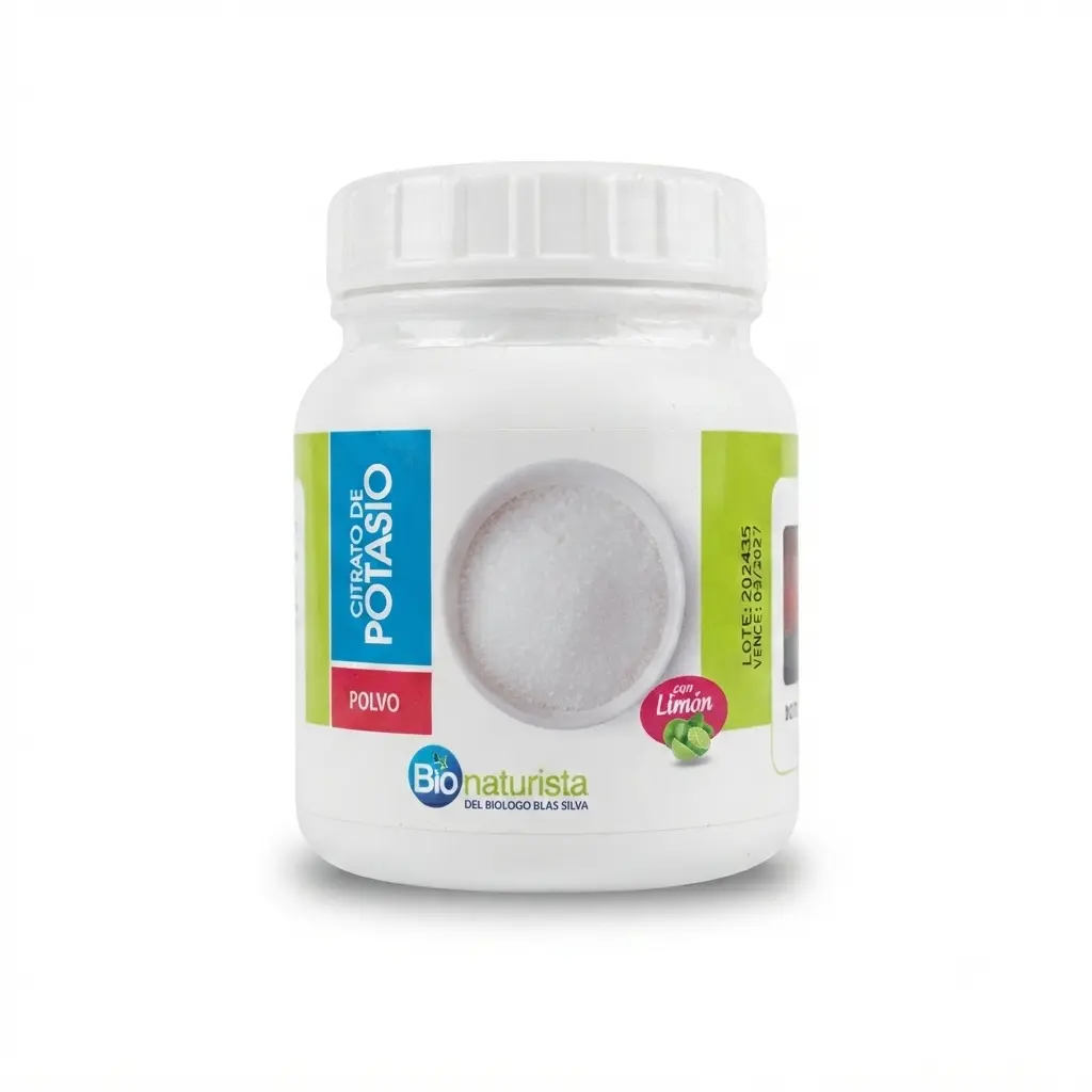 Citrato de Potasio polvo con limón 120 gr. Bionaturista