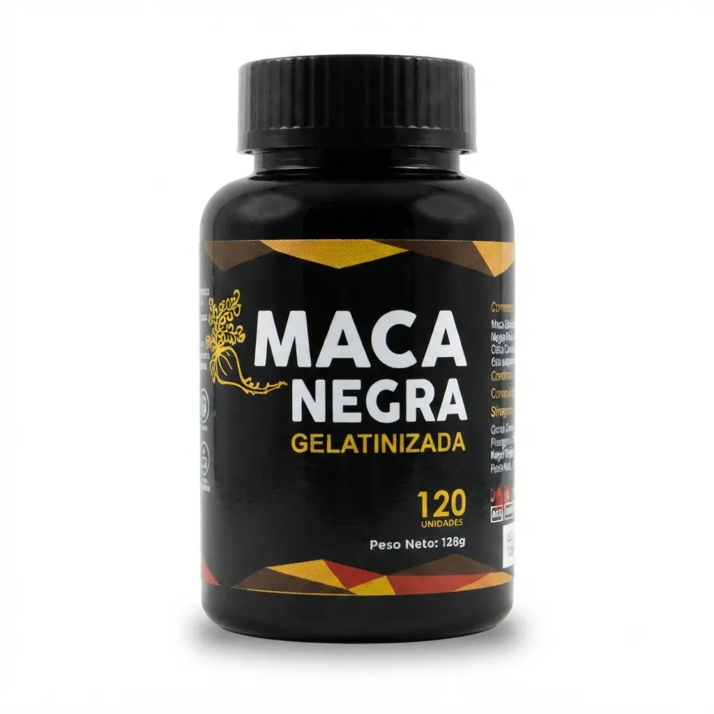 Cápsulas Maca Negra Gelatinizada 120 und. Pronemed.