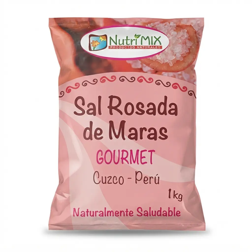 Sal Rosada de Maras Fina 1k.  Nutrimix. 