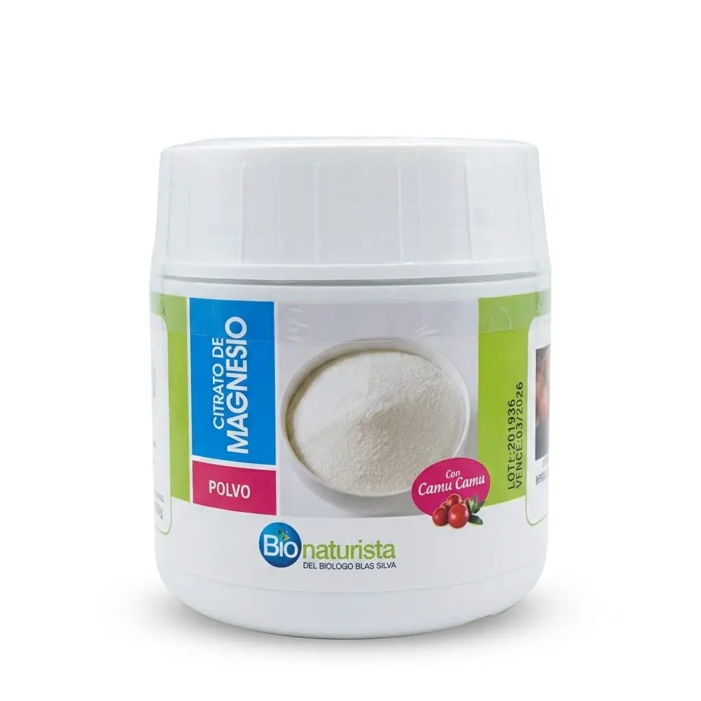 Citrato de Magnesio polvo 200 gr.  Bionaturista