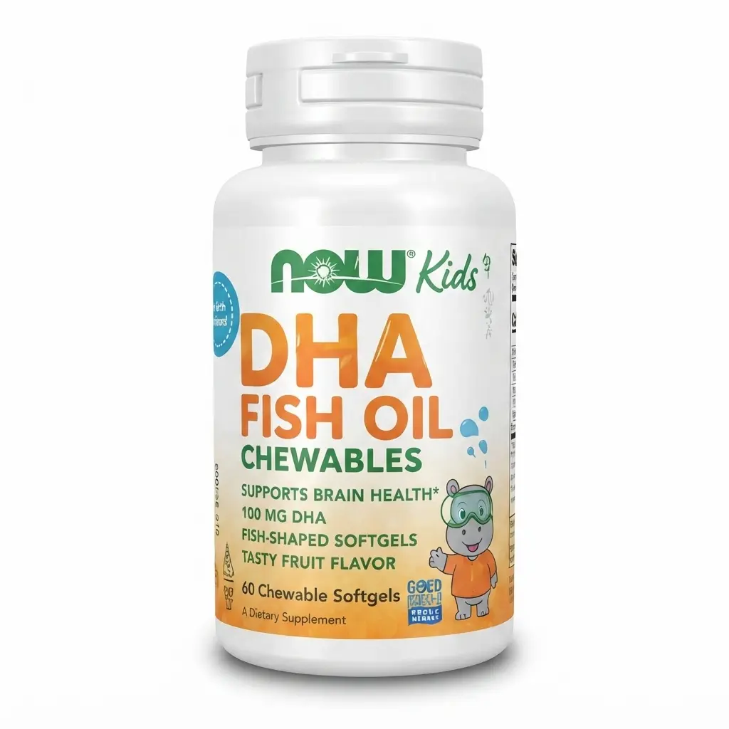 DHA FISH OIL chewables softgels 60 und.  Now kids.