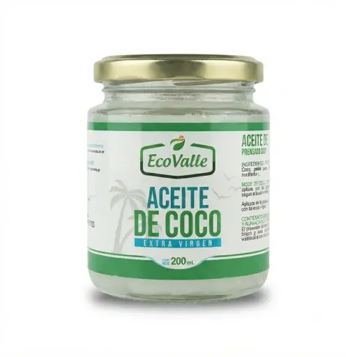 Aceite de Coco x 200gr. Ecovalle.