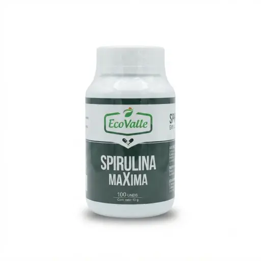 Cápsulas Spirulina máxima x 100 unid. Ecovalle