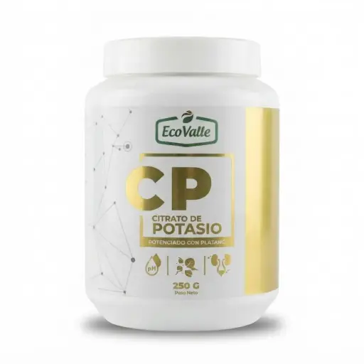 Citrato de Potasio con plátano polvo 250 gr. Ecovalle.