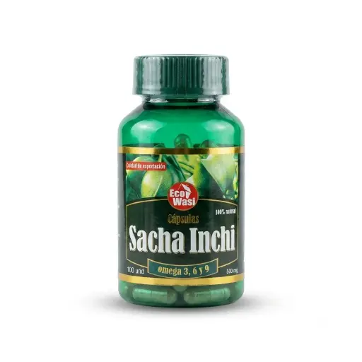  Cápsula Sacha Inchi x 100 unid. Ecowasi.