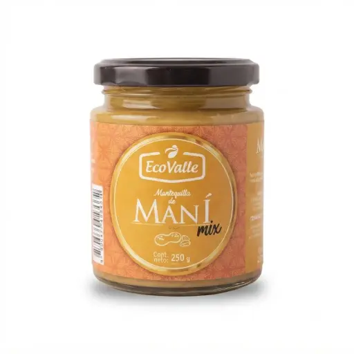 Mantequilla de Maní Mix x 250 gr. Ecovalle.