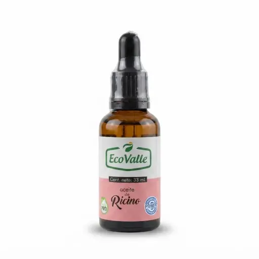 Aceite esencial ricino x 33 ml . Ecovalle.