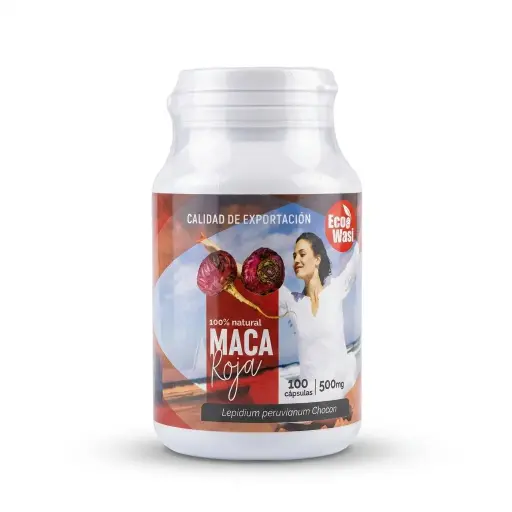 Cápsulas Maca Roja x 100 und. Ecowasi.