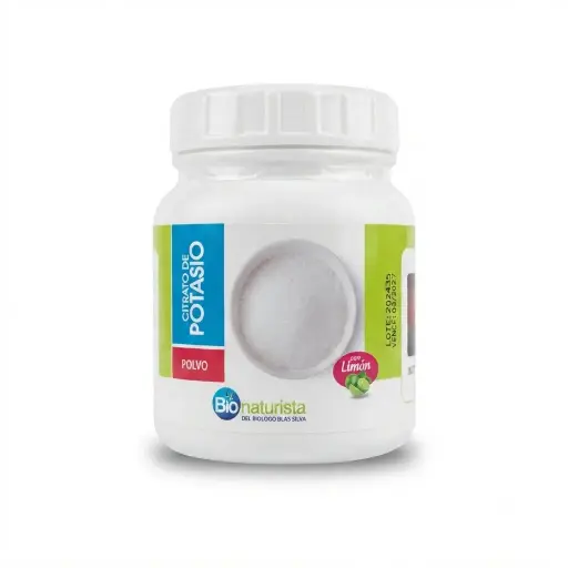 Citrato de Potasio polvo con limón 120 gr. Bionaturista