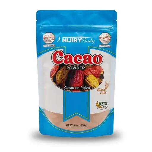 Cacao en polvo Orgánico x 250 gr. Nutri Body