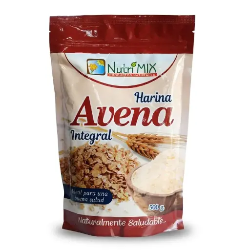 Avena Integral en harina x 500 gr. Nutrimix.