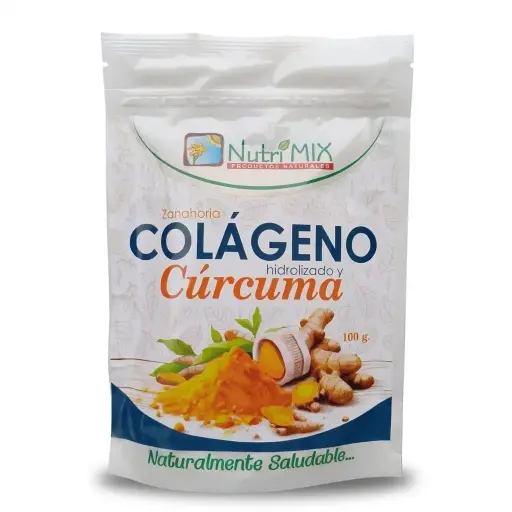 Harina de Colágeno y Cúrcuma 100 gr. Nutrimix.