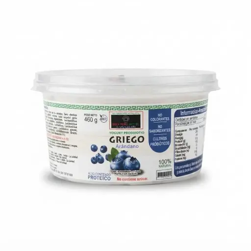 Yogurt Griego 1/2 Litro. Frutado.