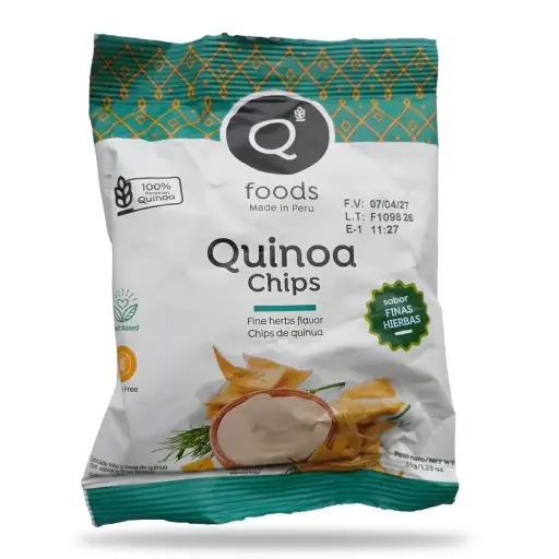 Quinoa Chips 35 gr. Q foods.