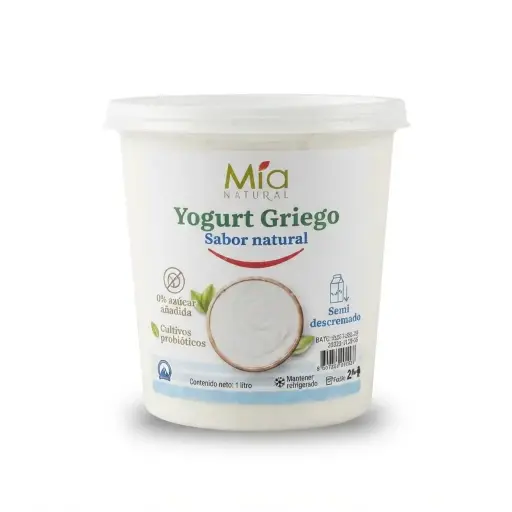 Yogurt Griego 1 Litro. LILY